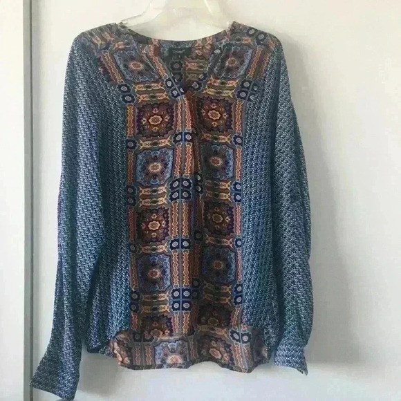 Tolani printed silk blouse - Picture 1 of 5